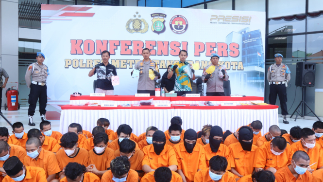 Polres Metro Tangerang Kota mengungkap beberapa kasus curanmor