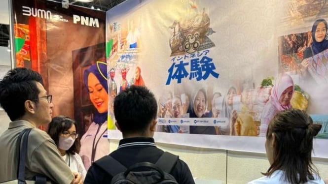 Produk PNM Mekaar di Tokyo Gift Show 2024.