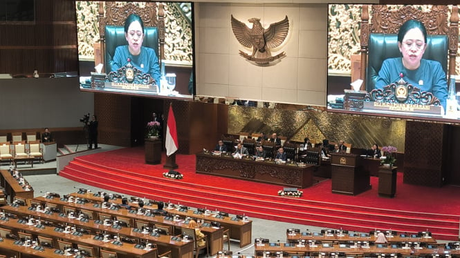 Ketua DPR RI Puan Maharani memimpin rapat paripurna DPR RI ke VI, Selasa, 10 September 2024