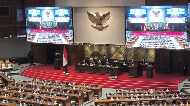 (ILUSTRASI) DPR menggelar rapat paripurna DPR RI ke VI masa persidangan I tahun sidang 2024-2025 pada Selasa, 10 September 2024. 