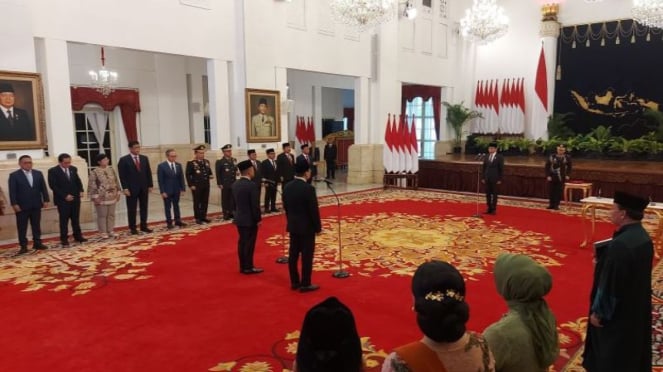 Presiden Jokowi lantik Saifullah Yusuf alias Gus Ipul jadi Menteri Sosial RI.