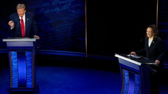 Debate presidencial dos EUA entre Donald Trump e Kamala Harris