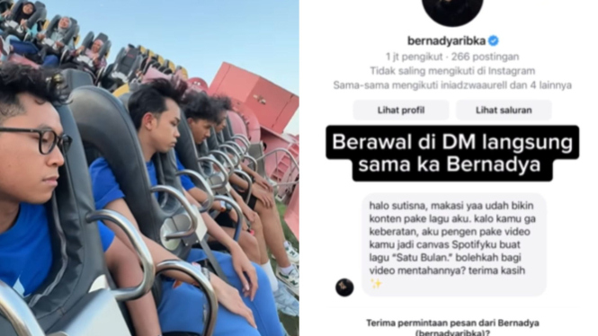 Ekspresi Datar Naik Wahana Ekstrem, Bikin Sutisna Jadi 'Ikon' Lagu Terbaru Berna