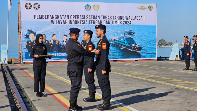 Pemberangkatan operasi satuan tugas jaring wallacea II