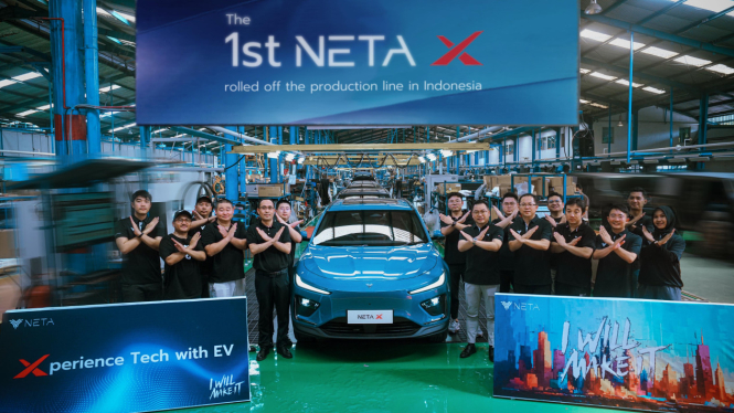 Produksi mobil listrik Neta X di Indonesia