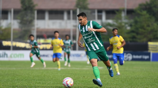 Persikota Tangerang saat melawan PSMS Medan, di Stadion Benteng Reborn, Kota Tangerang, Banten.(dok PSMS Medan)