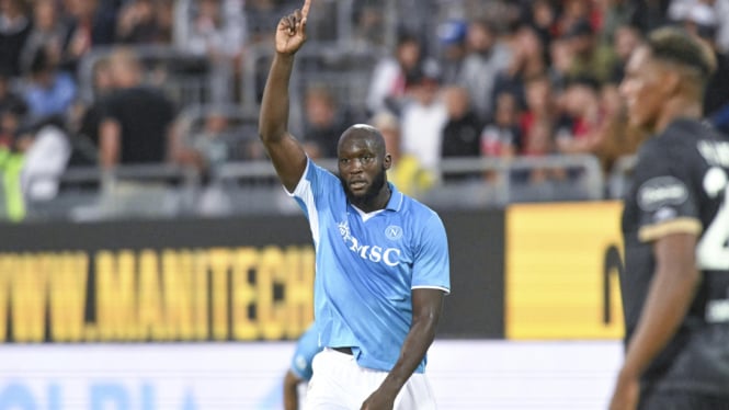 Striker Napoli Romelu Lukaku