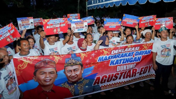 Masyarakat Dayak Kabupaten Katingan dukung Agustiar Sabran-Edy Pratowo.