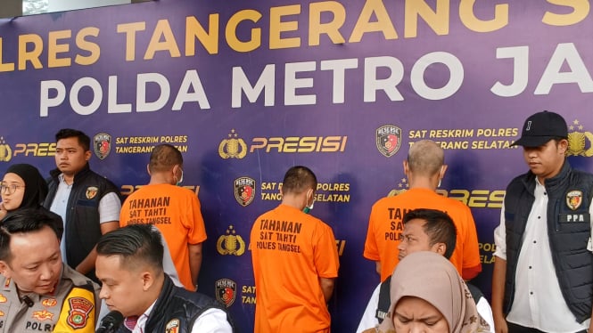 Para pelaku tindak pelecehan seksual di Tangerang Selatan