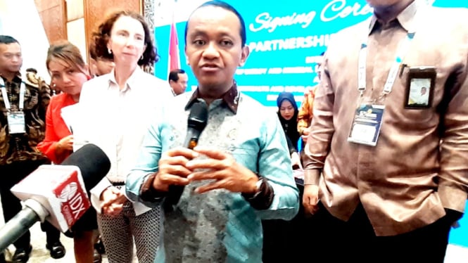 [dok. Menteri Energi dan Sumber Daya Mineral (ESDM), Bahlil Lahadalia, di acara The 10th Indonesia International Geothermal Convention & Exhibitions (IIGCE) 2024, di JCC Senayan, Jakarta Pusat, Rabu, 18 September 2024]