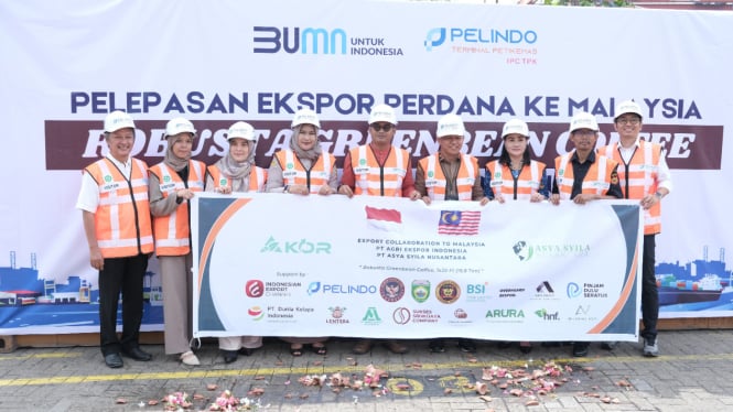 Bea Cukai kawal pelepasan ekspor perdana 19,8 ton produk biji kopi robusta