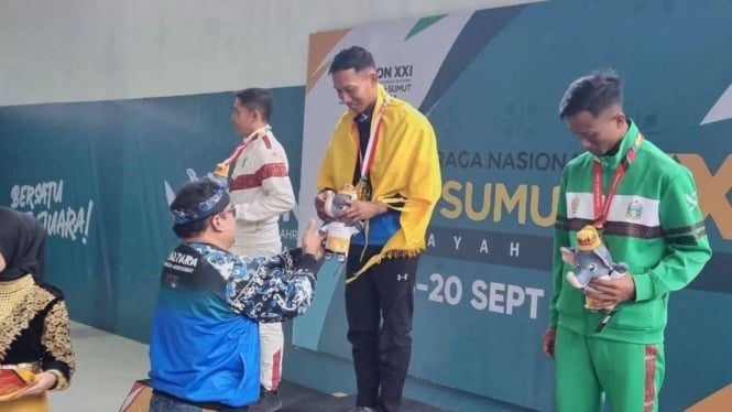 Prajurit TNI Divif 1 Kostrad Nasrudin Sabet Medali Emas Cabor Menembak PON 2024