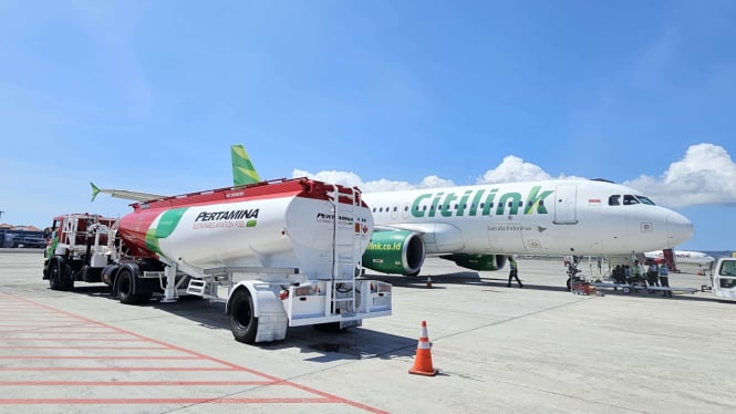 Pertamina pasok avtur ramah lingkungan atau sustainable aviation fuel ke Citilink