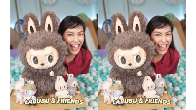 Ayu Dewi koleksi boneka Labubu