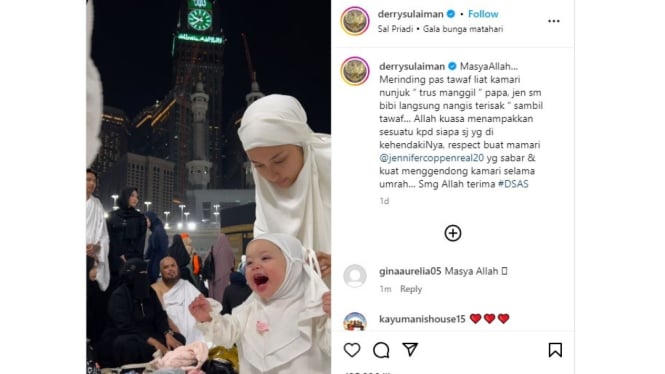 Kamari dan Jennifer Coppen jalani umroh