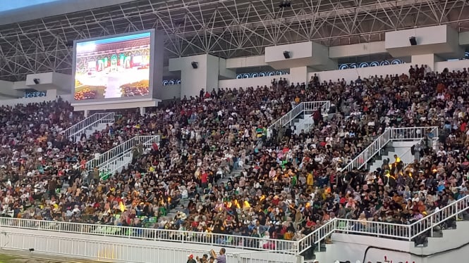 Stadion Utama Sumut, di Kabupaten Deli Serdang. (B.S.Putra/VIVA)