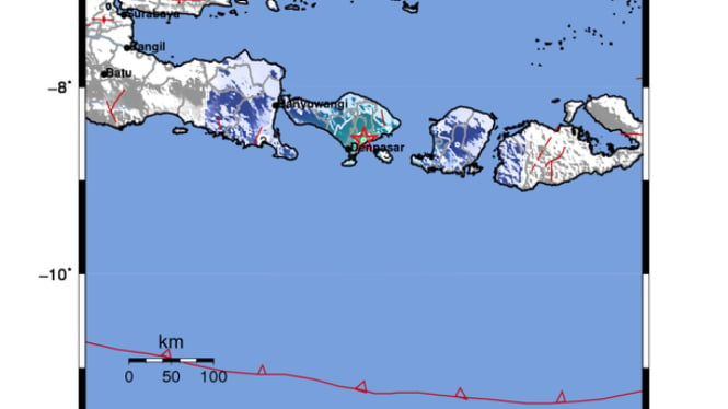 Gempa Bumi di Gianyar Bali