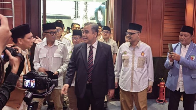 Sekretaris Jenderal Partai Gerindra Ahmad Muzani saat menghadiri pembukaan Rapat Pimpinan Nasional (Rapimnas) I Gerakan Muslim Indonesia Raya (Gemira) di Jakarta, Sabtu, 21 September 2024.