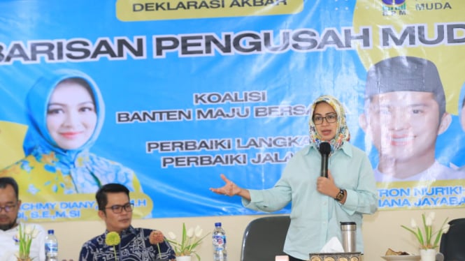 Bakal calon gubernur Banten Airin Rachmi Diany