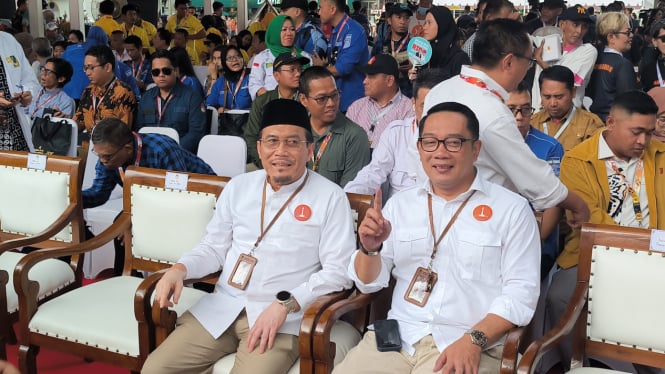 Cagub dan cawagub Jakarta, Ridwan Kamil-Suswono deklarasi pemilu damai