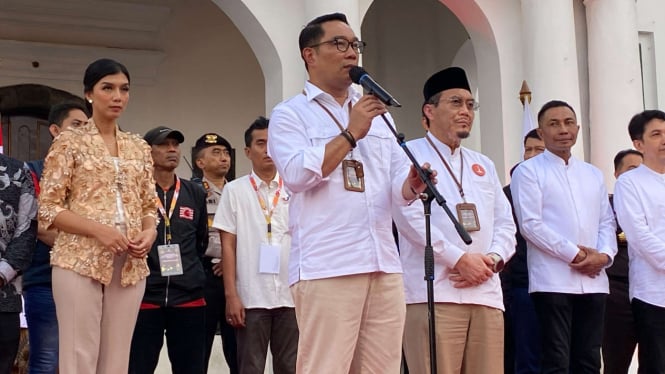 Cagub dan cawagub Jakarta, Ridwan Kamil-Suswono deklarasi pemilu damai