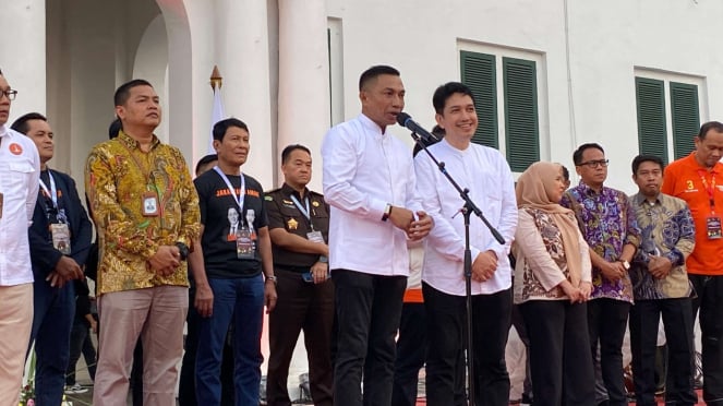 Kagub dan Kawagub Jakarta, Dharma Pongrekun-Kun Wardana mengumumkan pemilu damai