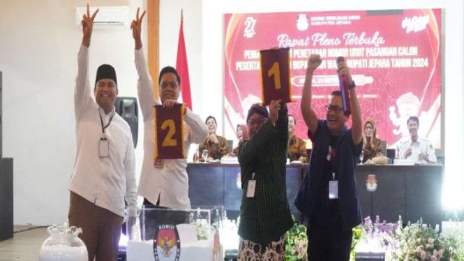 Pasangan Witiarso Utomo dan Gus Hajar dapat nomor urut 2.