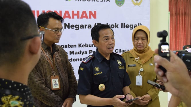 Bea Cukai Cilacap Musnahkan Ratusan Ribu Batang Rokok Ilegal Senilai Rp865 Juta