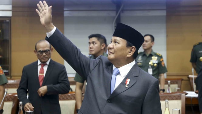 Prabowo Subianto Hadiri Raker Terakhir dengan Komisi 1 DPR