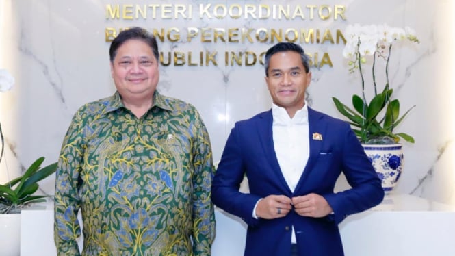 Ketum Kadin Anindya Bakrie Bertemu dengan Menko Perekonomian Airlangga Hartarto