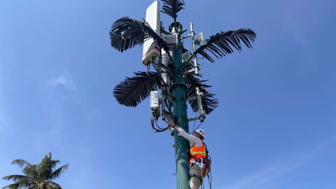 Jaringan Telkomsel di Sirkuit Mandalika, NTB.