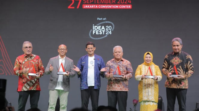 Malam penganugerahan IDeaward 2024 yang diadakan di Assembly Hall, Jakarta Convention Center, Jakarta, Jumat, 27 September 2024.