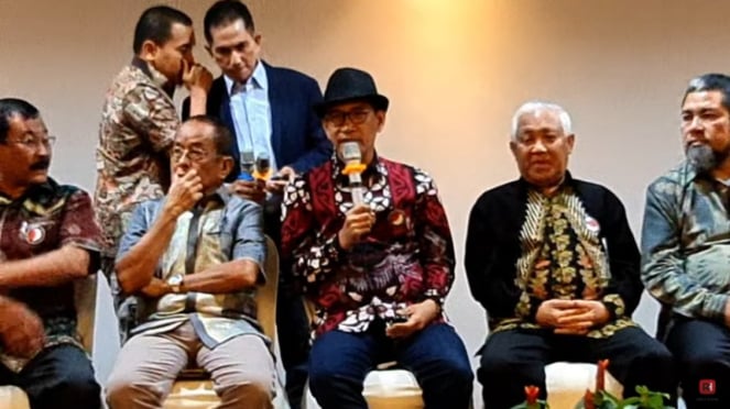 Refly Harun, Said Didu dan Din Syamsuddin konferensi pers diskusi dibubarkan OTK