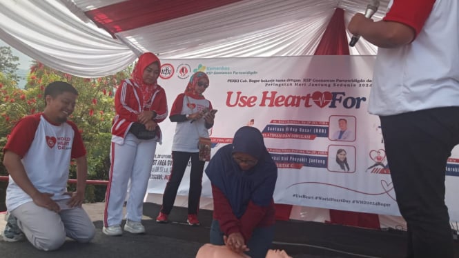 Acara 'Use Heart For Action' di Gunung Mas Puncak Bogor, Sabtu 28 September 2024. VIVA/Muhammad AR