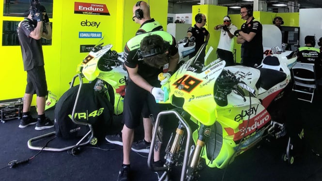 Paddock Pertamina Enduro VR46 di Sirkuit Mandalika