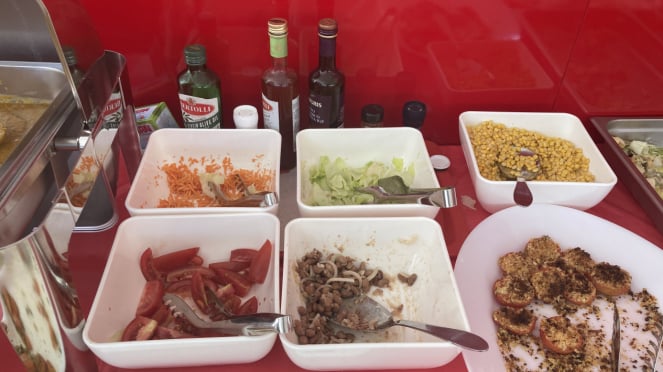 Hidangan di Hospitality Room Ducati Corse