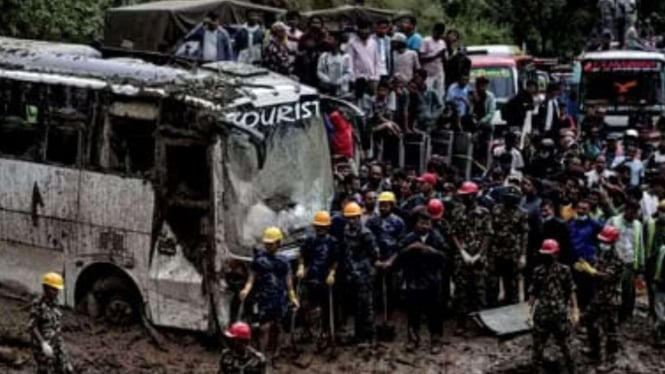 Banjir Dahsyat Landa Nepal, Ratusan Tewas dan Ribuan Orang Mengungsi