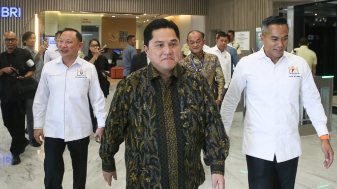 Ketua Umum Kadin Anindya Bakri bertemu dengan Menteri BUMN Eric Tahir