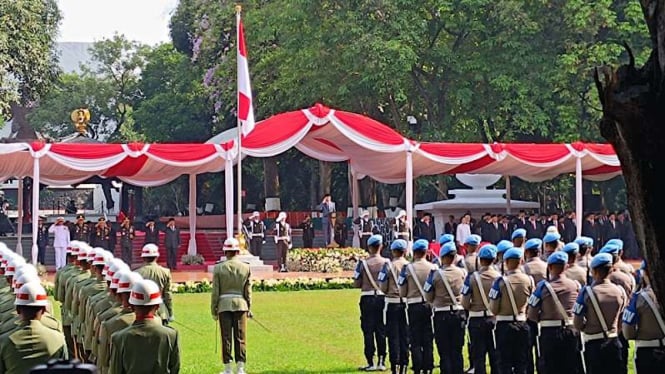 Presiden Jokowi saat Upacara Hari Kesaktian Pancasila