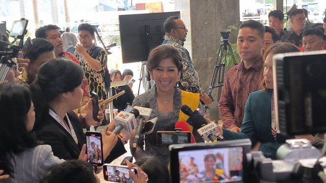 O político do Partido Golkar, Meutya Hafid, no Complexo do Parlamento, Senayan, Jacarta Central 