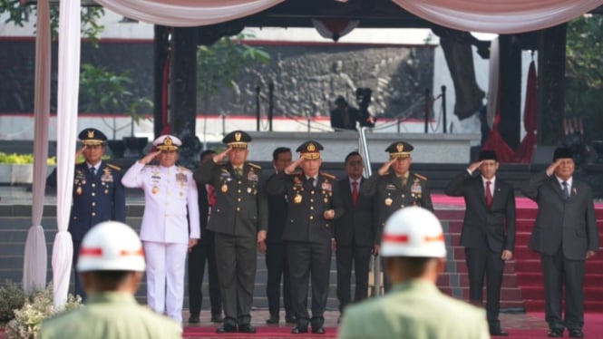 VIVA Militer: Panglima TNI dan para Kepala Staf Angkatan di Lubang Buaya