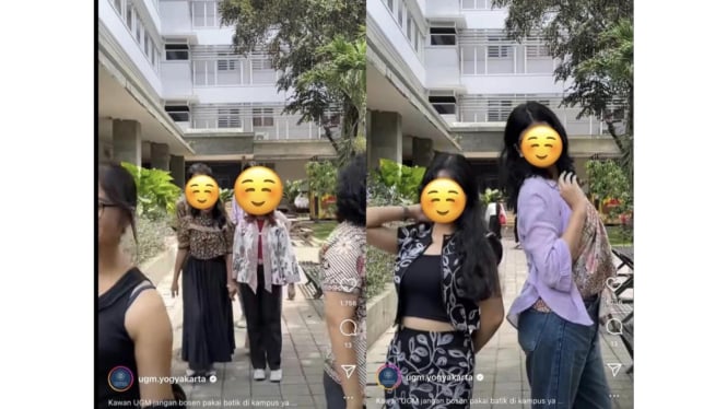 Viral Mahasiswa UGM Pakai Batik Crop Top