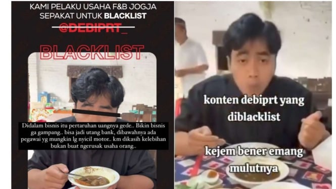 Food Vlogger Debiprt Ramai-ramai Diblacklist Pengusaha Kuliner di Jogja