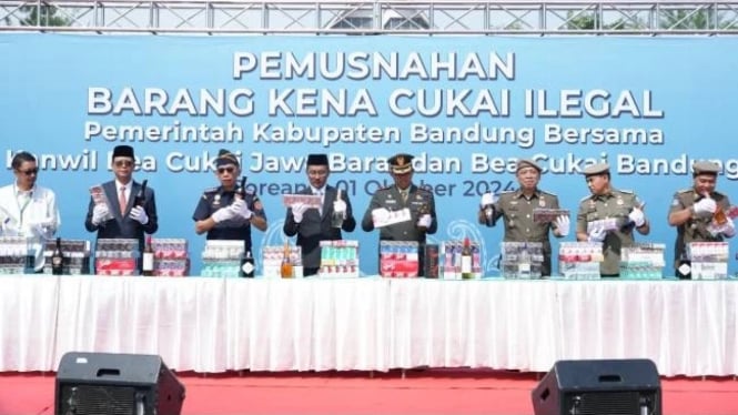 Pemusnahan barang kena cukai ilegal