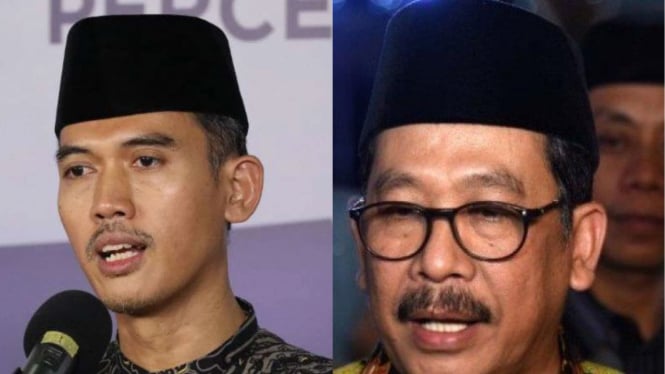 Ketua MUI Bidang Fatwa, Asrorun Niam dan BPJPH Mamat Burhanudin