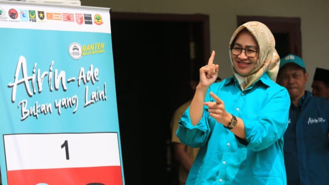 Calon gubernur Banten Airin Rachmi Diany