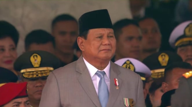 O Ministro da Defesa, que também é o Presidente eleito Prabowo Subianto  