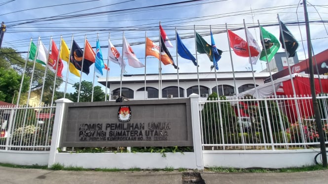 Kantor KPU Sumut, di Kota Medan.(B.S.Putra/VIVA)