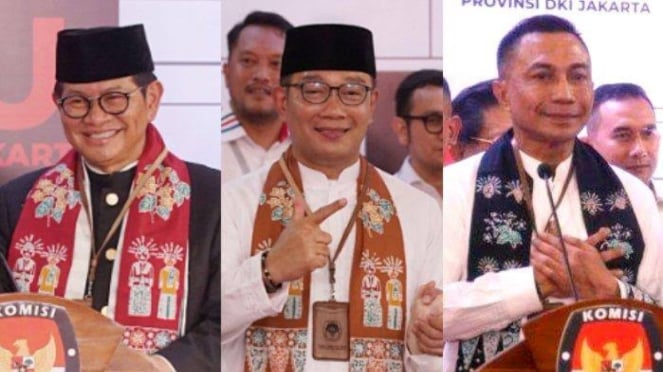 Tiga cagub Pilkada Jakarta 2024