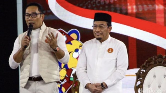 Pasangan cagub-cawagub Jakarta nomor urut 1, Ridwan Kamil dan Suswono